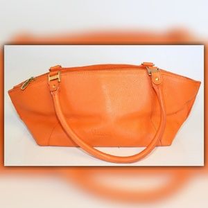 ♡♡♡ VALENTINA Genuine Orange Leather Purse ♡♡♡